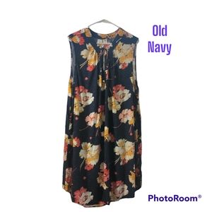 Old Navy Blue Floral Shift XXL